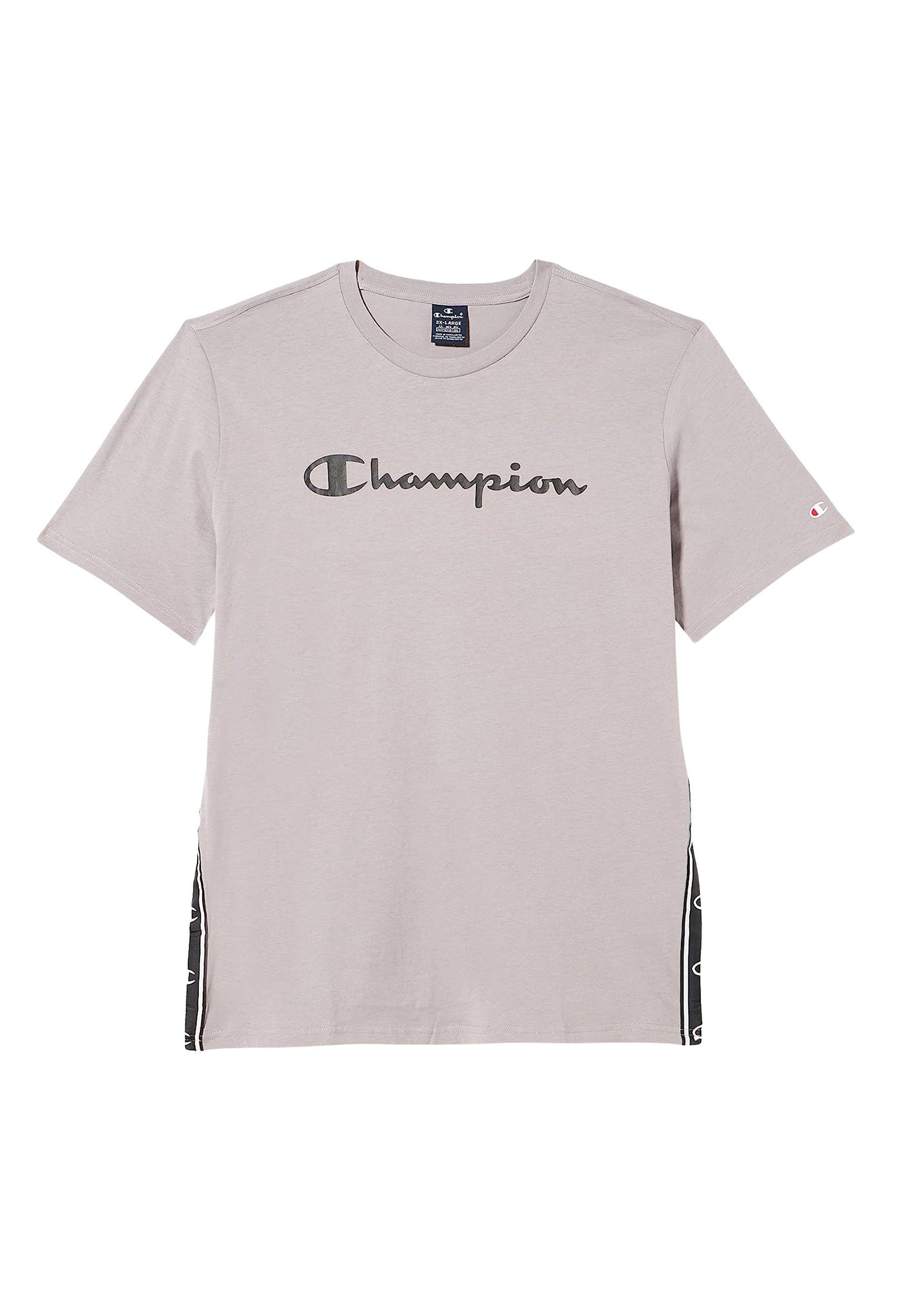 Champion T-Shirt Shirt Baumwoll-T-Shirt mit seitlichem Logoband und