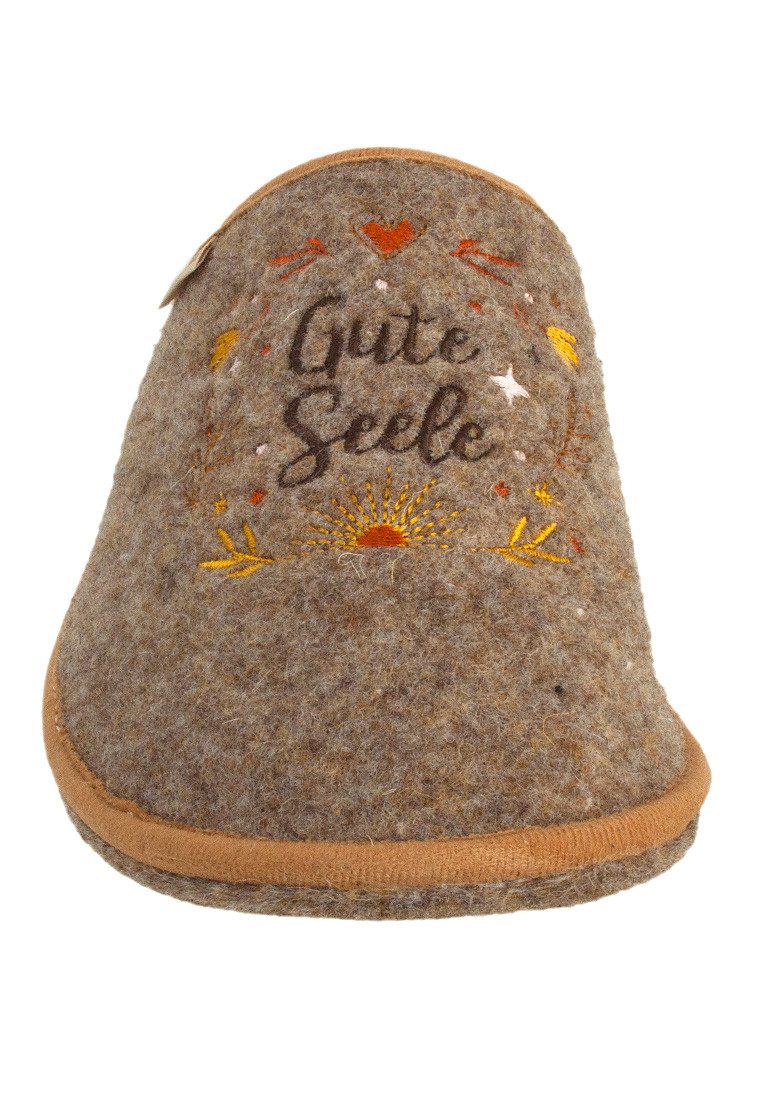 ADELHEID Gute Seele Filzpantoffel Pantoffel – Bild 4 von 5