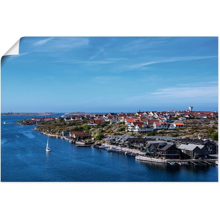 Artland Wandbild Blick auf den Ort Smögen in Schweden Schweden (1 St) als Alubild Leinwandbild Wandaufkleber oder Poster in versch. Größen