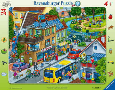 Ravensburger Puzzle 12 Teile Ravensburger Kinder Rahmen Puzzle Unsere grüne Stadt 05245, 12 Puzzleteile
