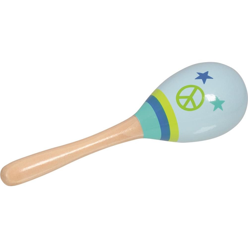 goki Spielzeug-Musikinstrument Maracas Peace Holz Musikinstrument Rassel Percussion ab 3 Jahre, Maracas für erste musikalische Erfahrungen