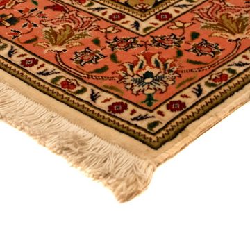 Teppich Täbriz 40 Raj Teppich handgeknüpft schwarz, morgenland, rechteckig, Höhe: 7 mm, handgeknüpft