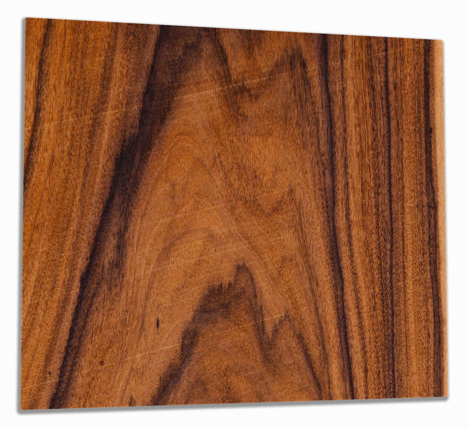 Wallario Herd-Abdeckplatte Holzmuster - Oberfläche mit Holzmaserung IV, ESG-Sicherheitsglas, (Glasplatte, 1 tlg., inkl. 5mm Noppen), verschiedene Größen