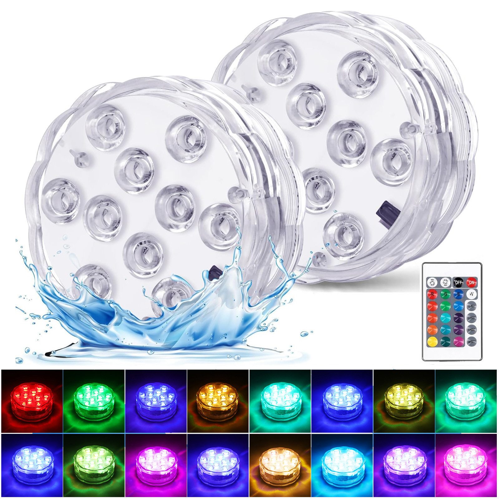 BlingBin Pool-Lampe Unterwasser LED Licht mit günstig online kaufen