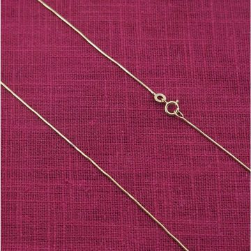 trendor Schlangenkette Feine Schlangenkette 333 Gold Collierkette Breite 0,8 mm