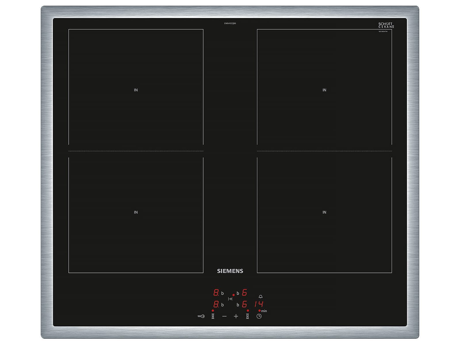 SIEMENS Elektro-Kochfeld EM645CQB6E, herdgebunden, Powerboost-Funktion, Timer, TouchControl-Bedienung