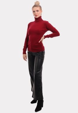 YC Fashion & Style Rollkragenpullover Basic Rollkragenpullover aus Feinstrick (1-tlg) in Unifarbe