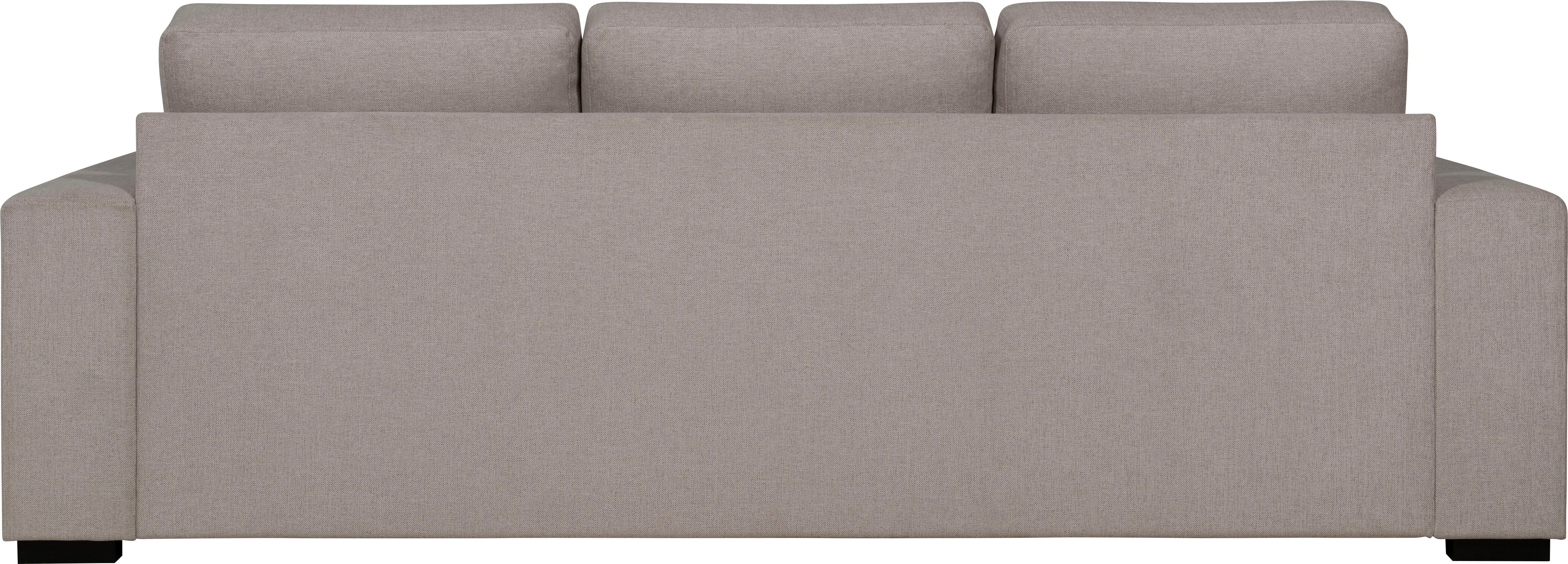 Ecksofa Recamiere, Home affaire mit Chenille-Stoff Venoy, beige wendbarer in weichem