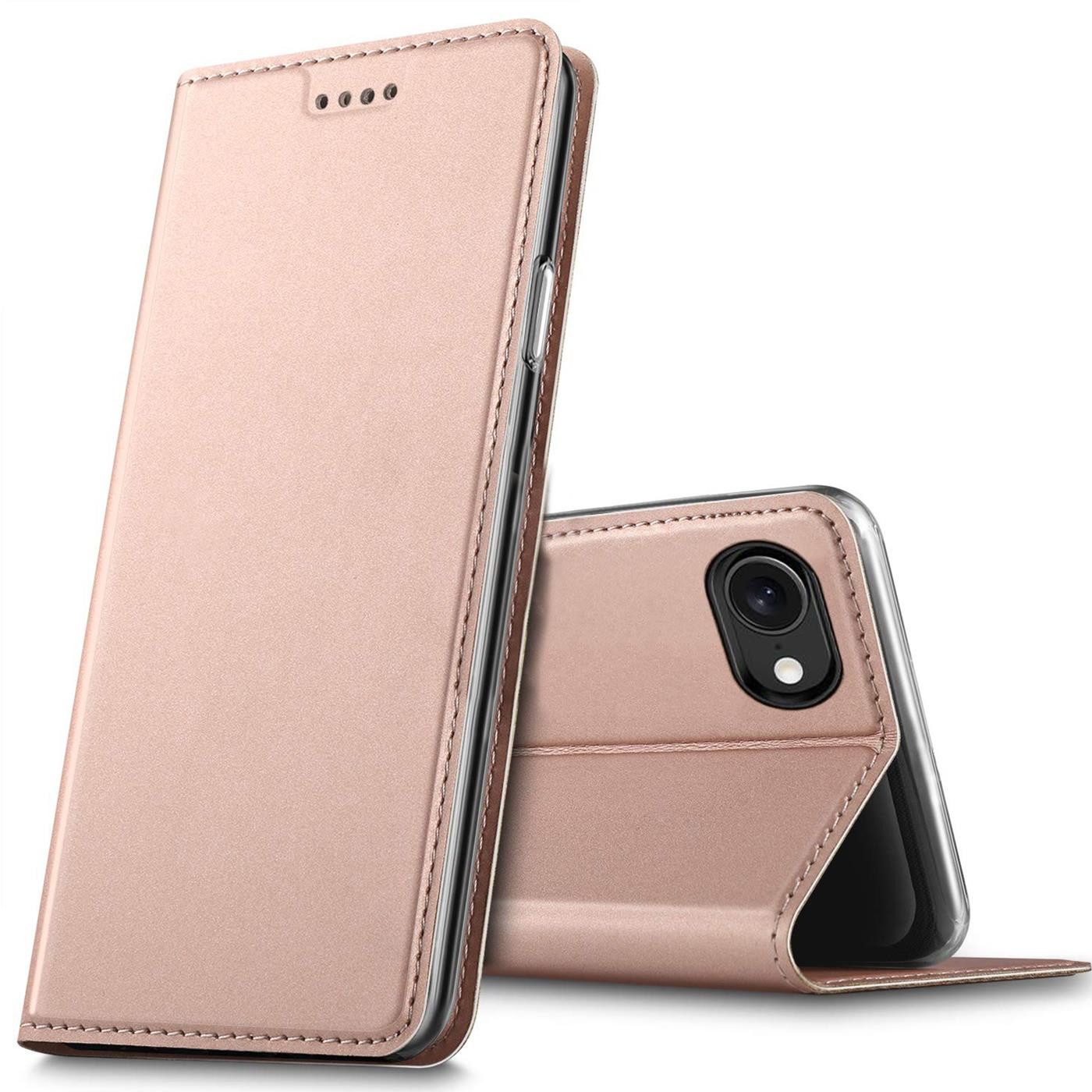 CoolGadget Handyhülle Magnet Case Handy Tasche für iPhone 17e / iPhone 16e 6,1 Zoll, Hülle Klapphülle Ultra Slim Flip Cover für iPhone 16e Schutzhülle
