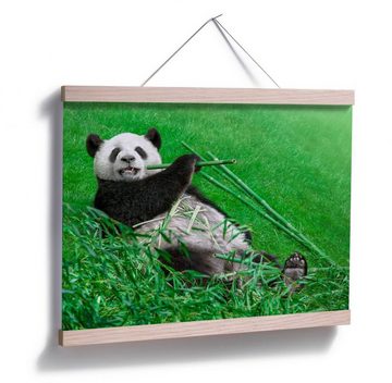 Wall-Art Poster Waldtiere Bambus Panda, Tiere (1 St), Poster ohne Bilderrahmen