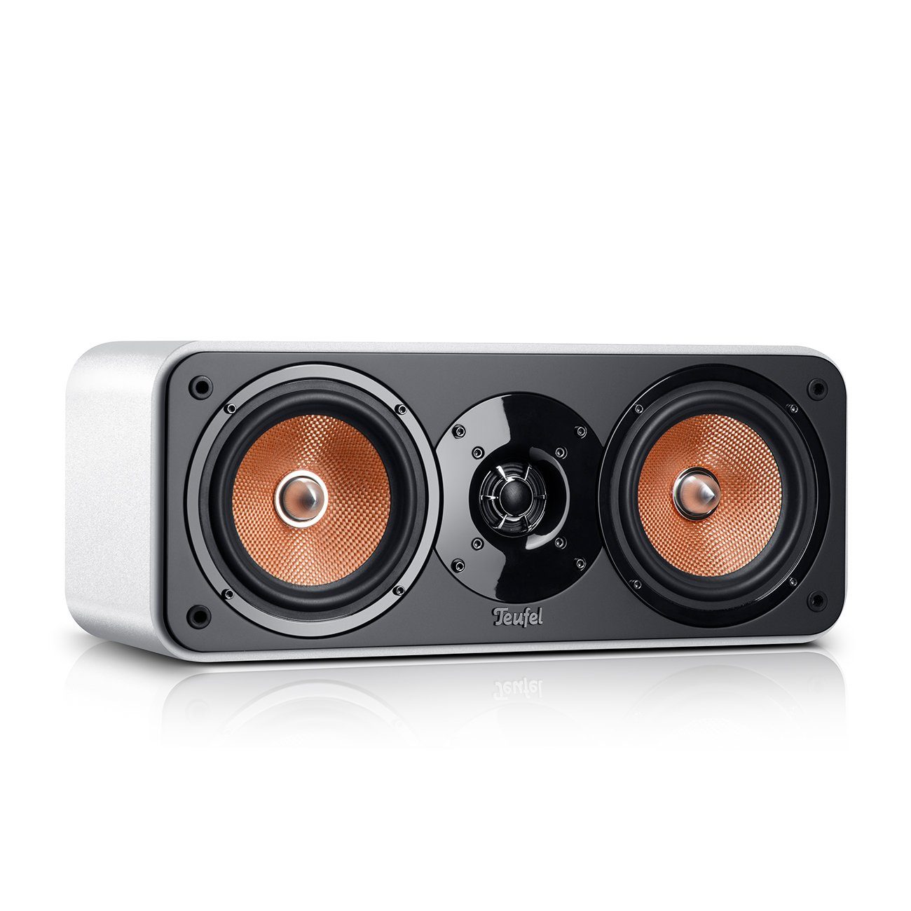 Teufel ULTIMA 40 Surround Power Teufel) "5.1-Set" 200 Weiß Der S ist W, Stand-Lautsprecher das (Kabelgebunden, 6000 Spitzenmodell von Edition SW der Universal-Subwoofer