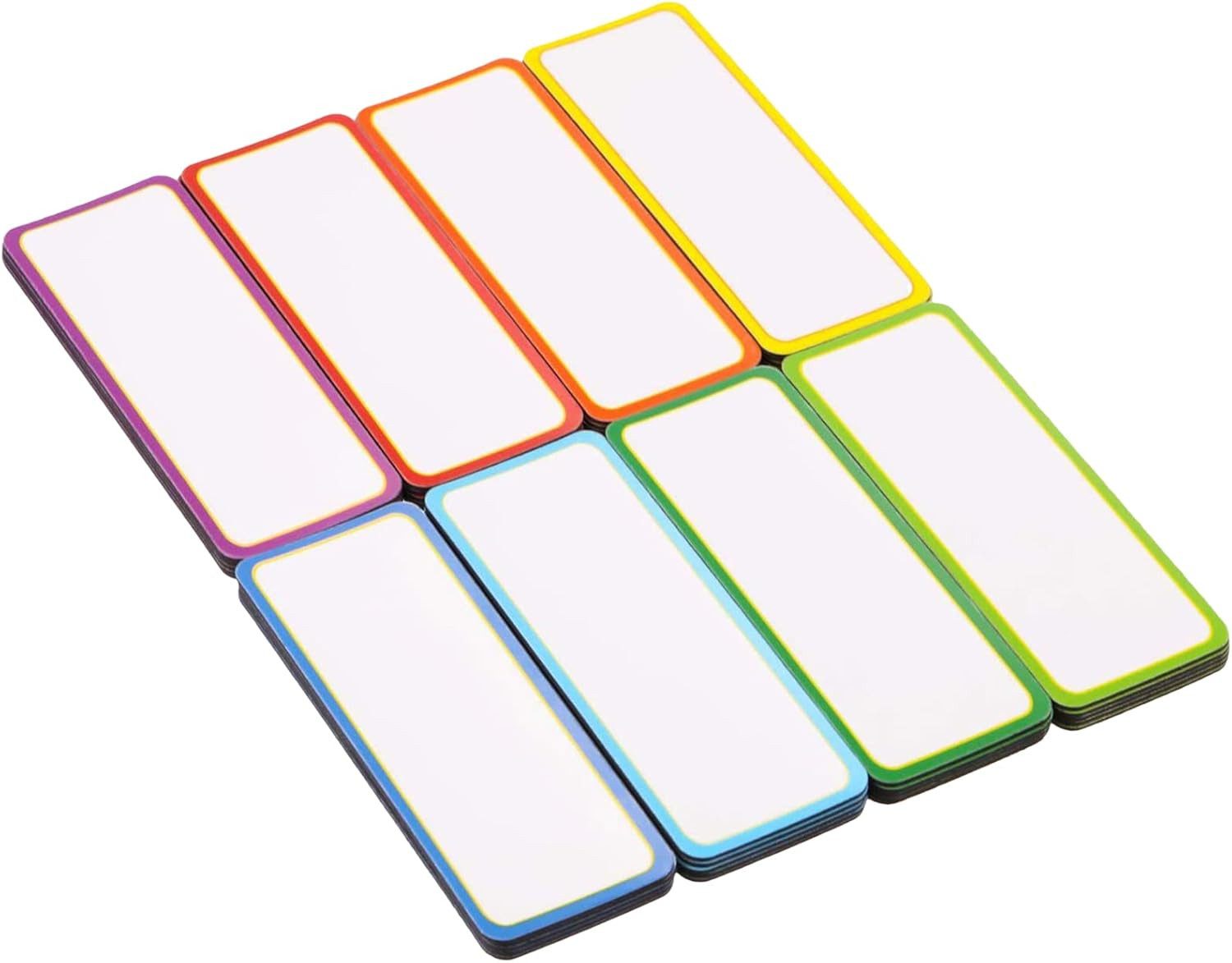 FELIXLEO Magnettafel Magnetstreifen beschreibbar Abwischbare Magnetschilder Set, (30-tlg)