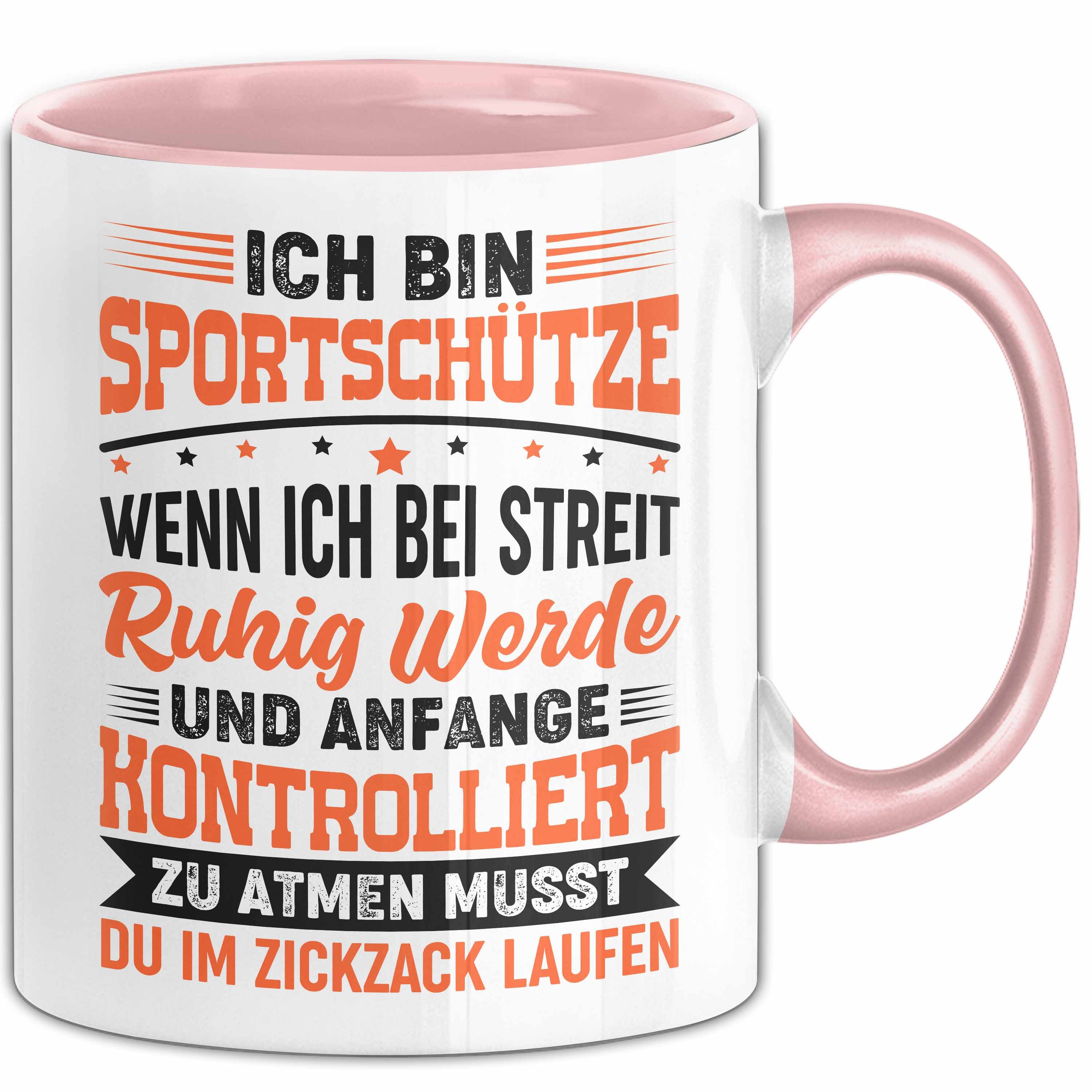 Sportschützen Tasse Mit Lustigem Spruch – Spülmaschinenfest, 330 Ml, Beidseitig Bedruckt, Aus Keramik