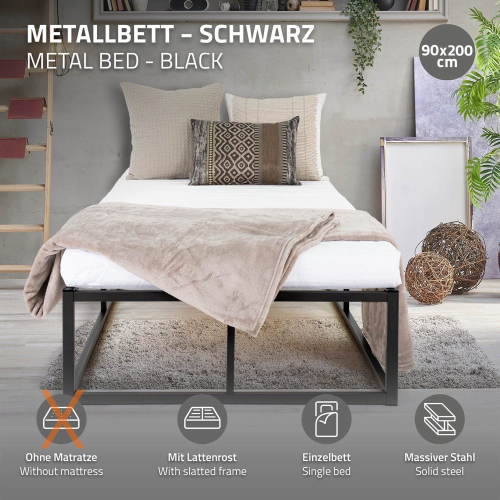ML-DESIGN Metallbett Bettgestell Bettrahmen Stahlrahmen mit günstig online kaufen