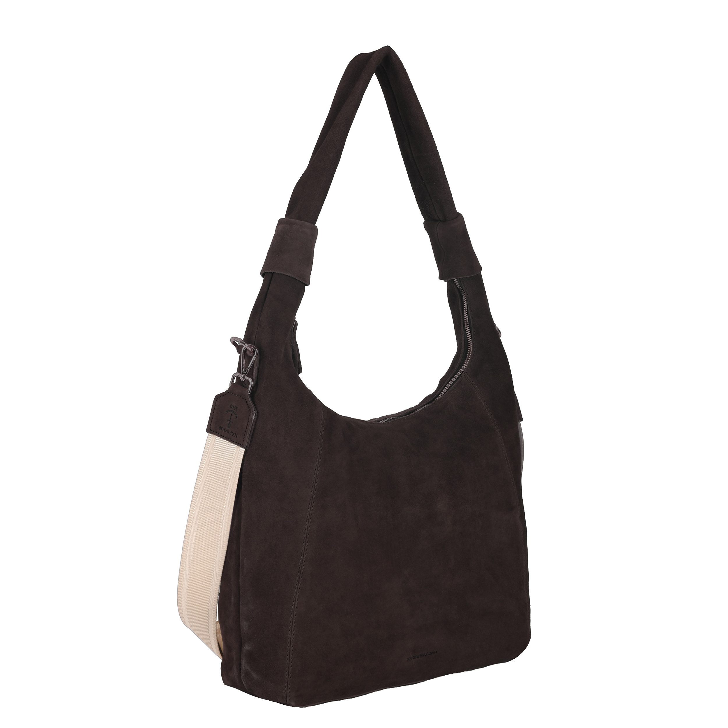 HARBOUR 2nd Hobo Laurine, Damen Handtasche, Umhängetasche, Schultertasche mit Ziernähten