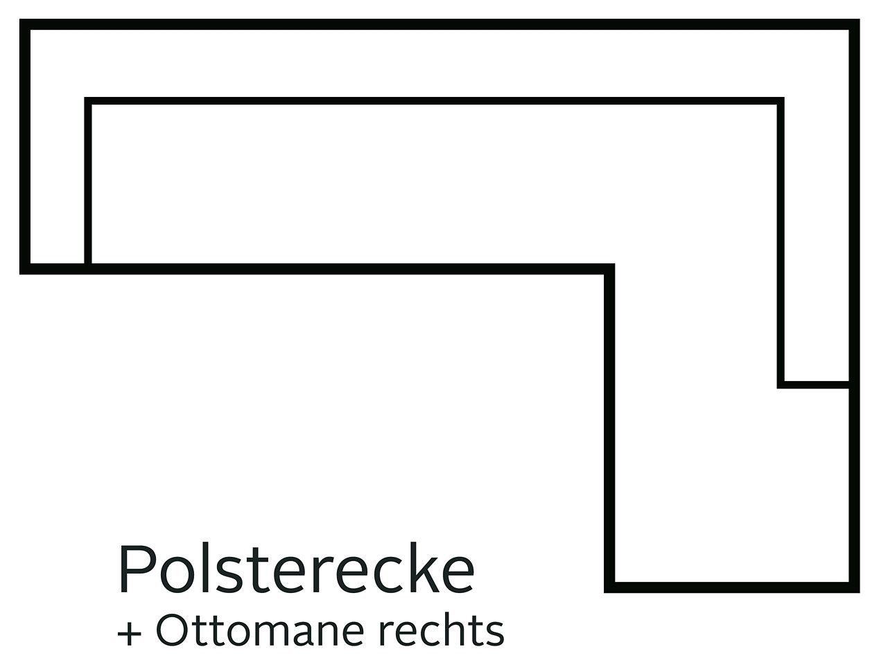 aus wahlweise Ecksofa rechts CALIA oder ITALIA links Leder, mane Dave,