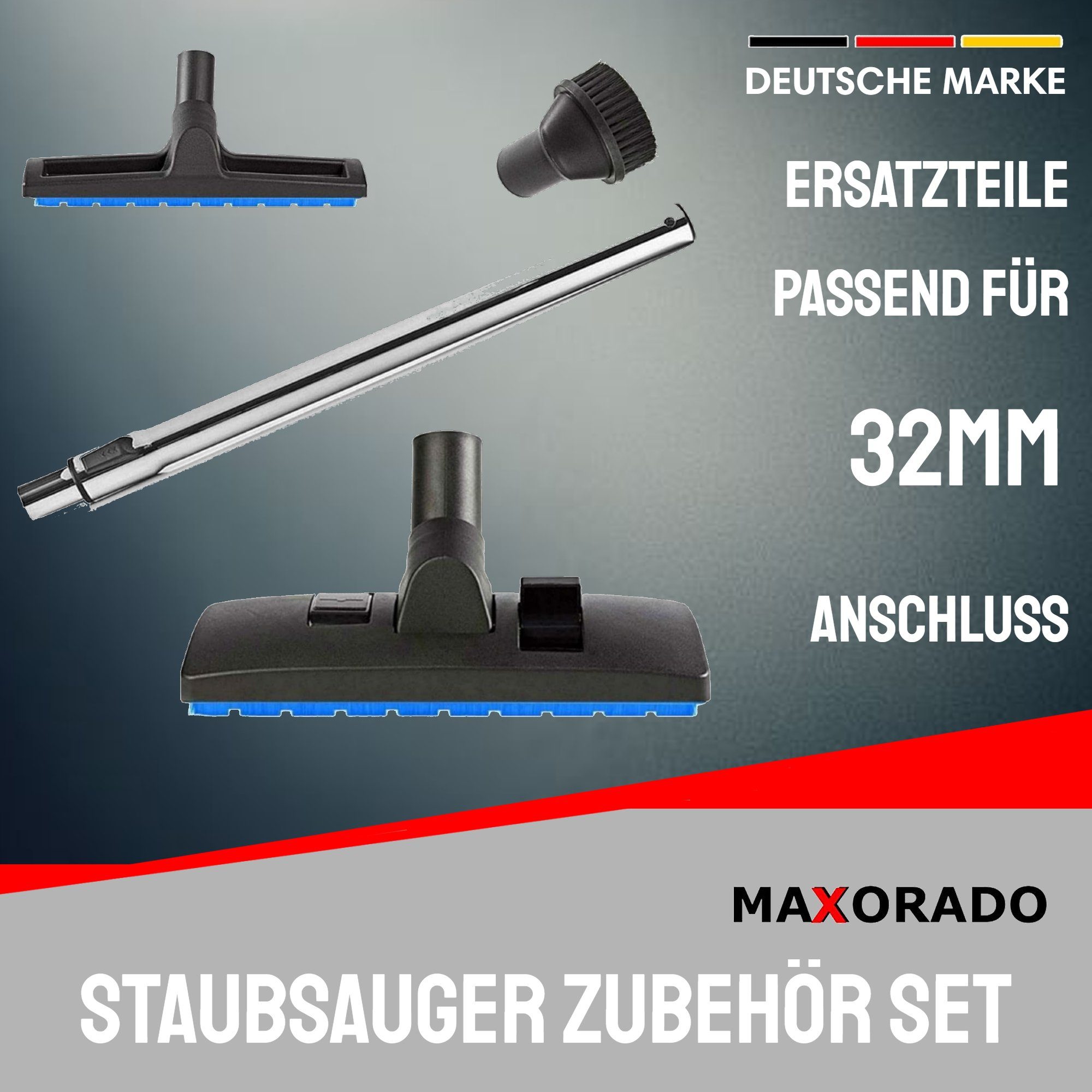 Maxorado Bodendüse 32mm Midea DN32 für Welpe Haier + Staubsuager Rohr norvac Tubby Düsen