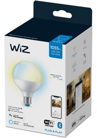WiZ LED lemputės White 75W E27 Globeform T...