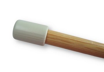 Gardinenstangen-Endstück 2 Endkappen zylindrisch aus Holz Stil 20, nodeko, passend für Stangen und Rohre Ø 20 mm, (Packung á 2 Stück), zum Aufstecken auf Gardinenstangen