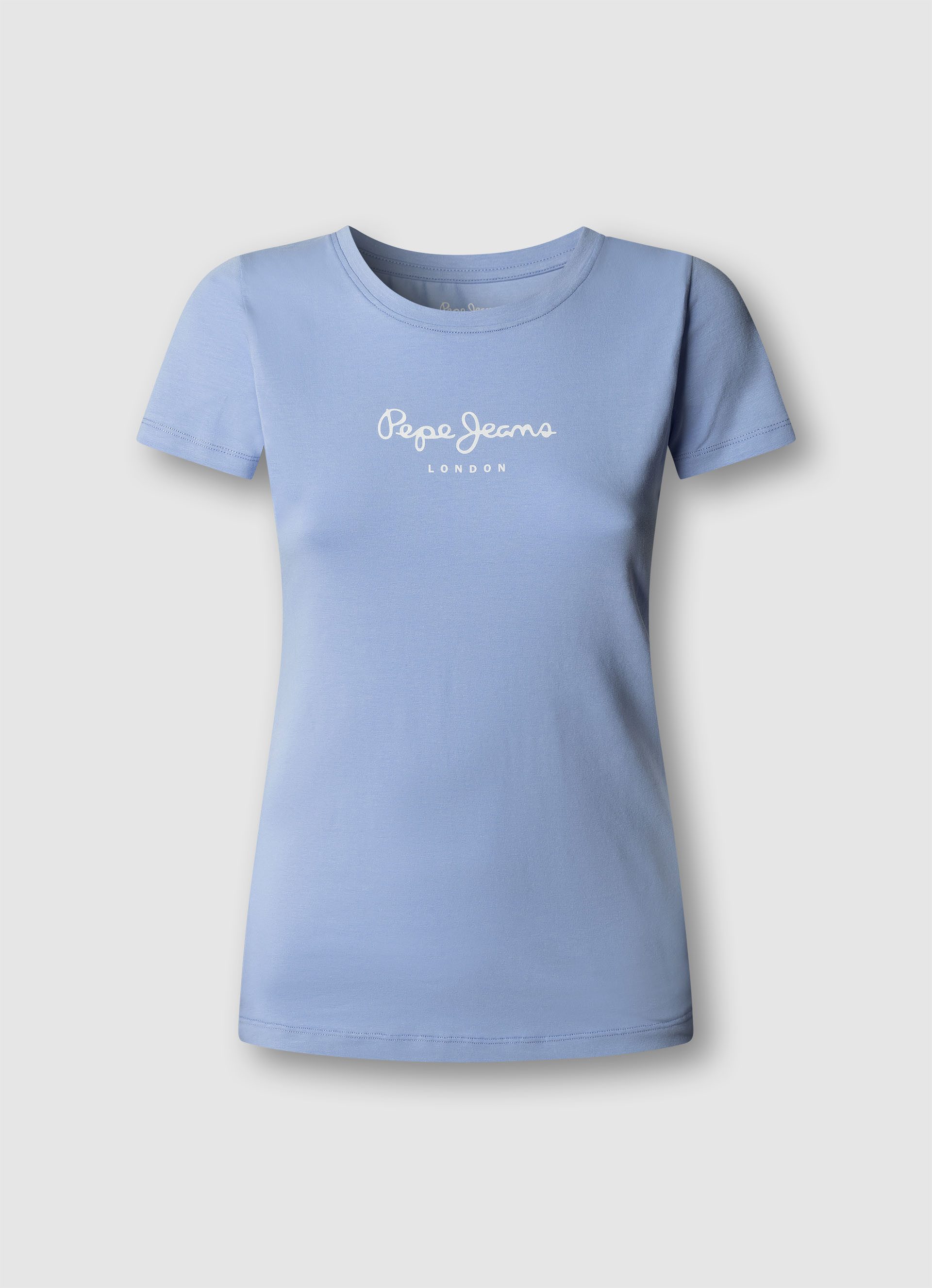 Pepe Jeans T-Shirt NEW VIRGINIA mit Logo-Print