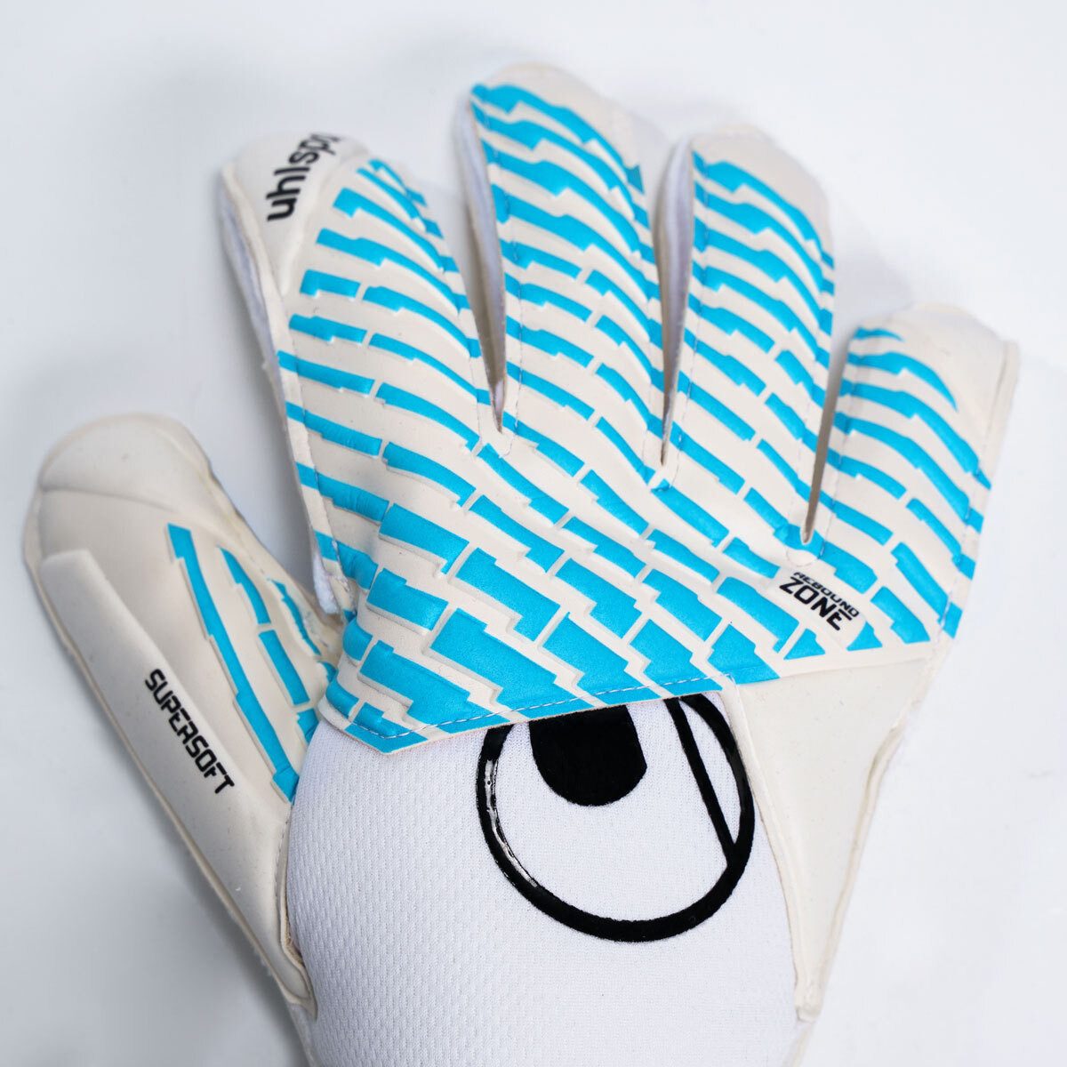 uhlsport Torwarthandschuhe Torwarthandschuhe FM Cybertec Supersoft Kids (Paar, 1-St., mit Verschluss)
