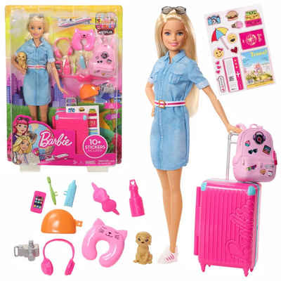 Barbie Anziehpuppe Barbie Puppe mit Hund & Zubehör Mattel Dreamhouse Adventures
