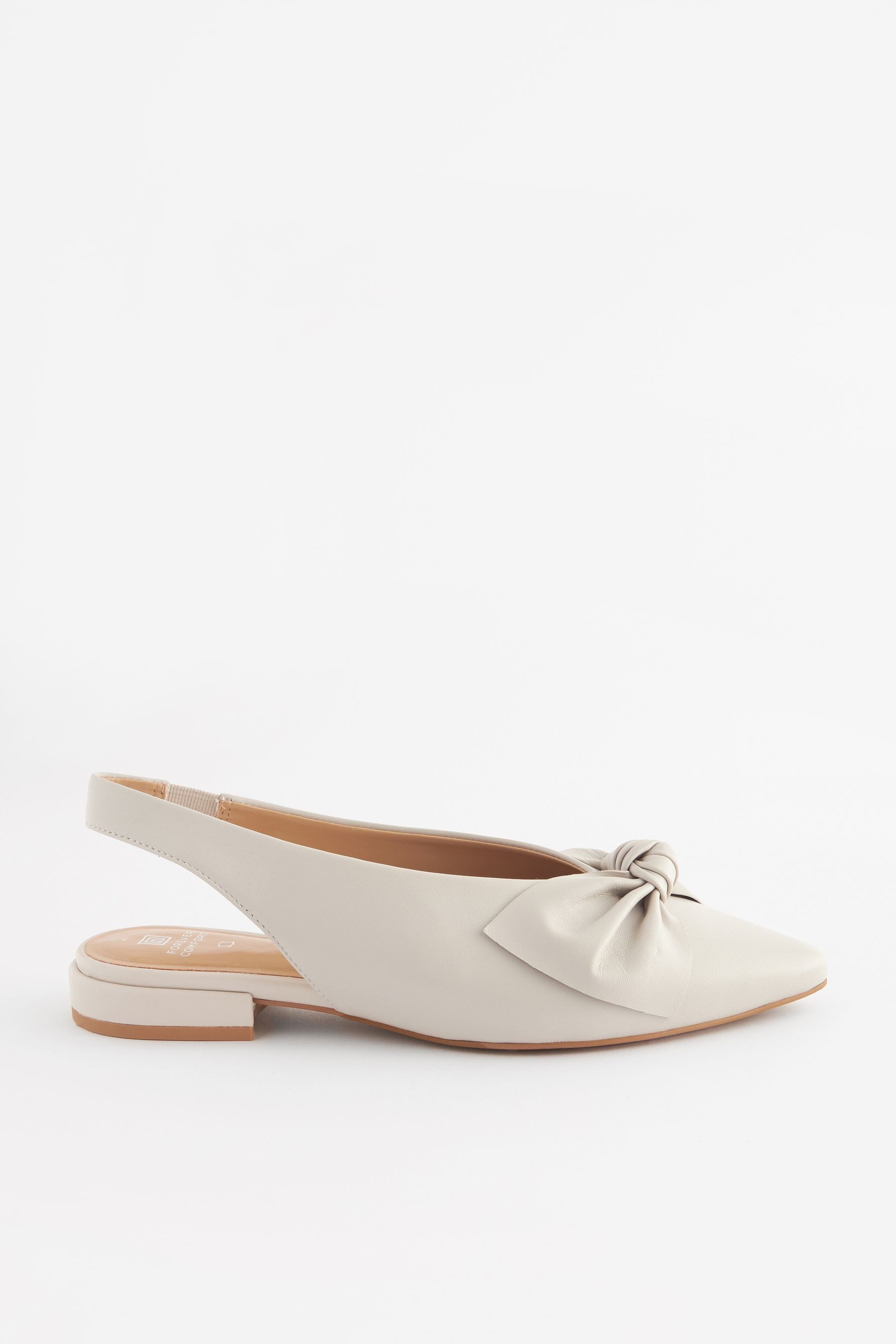 CAPRICE Slingpumps 9-29403-42 – G-Weite, 20 Mm Absatz, Leder, Mit MEMOTION Fußbett Für Komfort