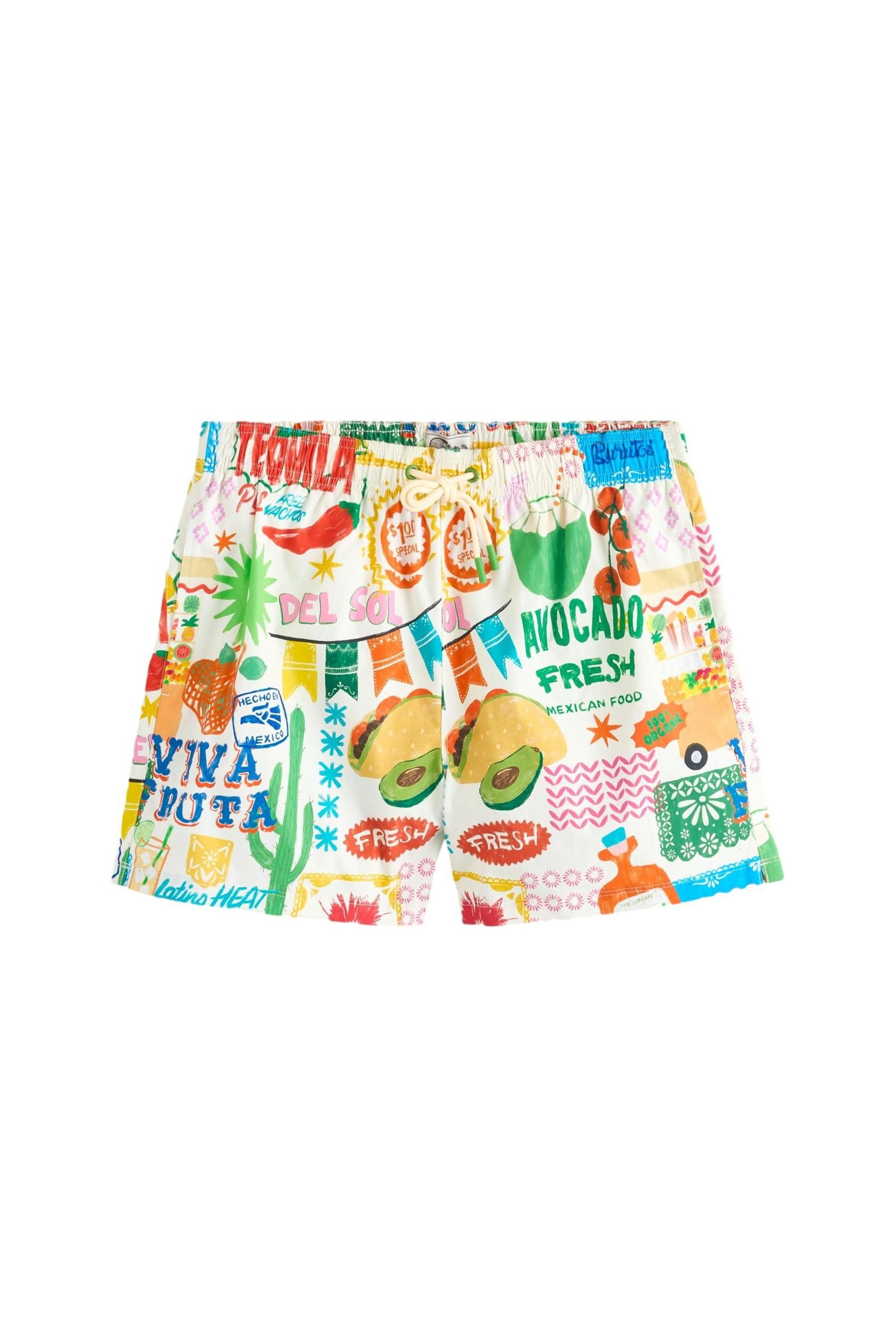 Next Badeshorts Badeshorts mit Tacos & Tequila-Print, 5{dq} (1-St)