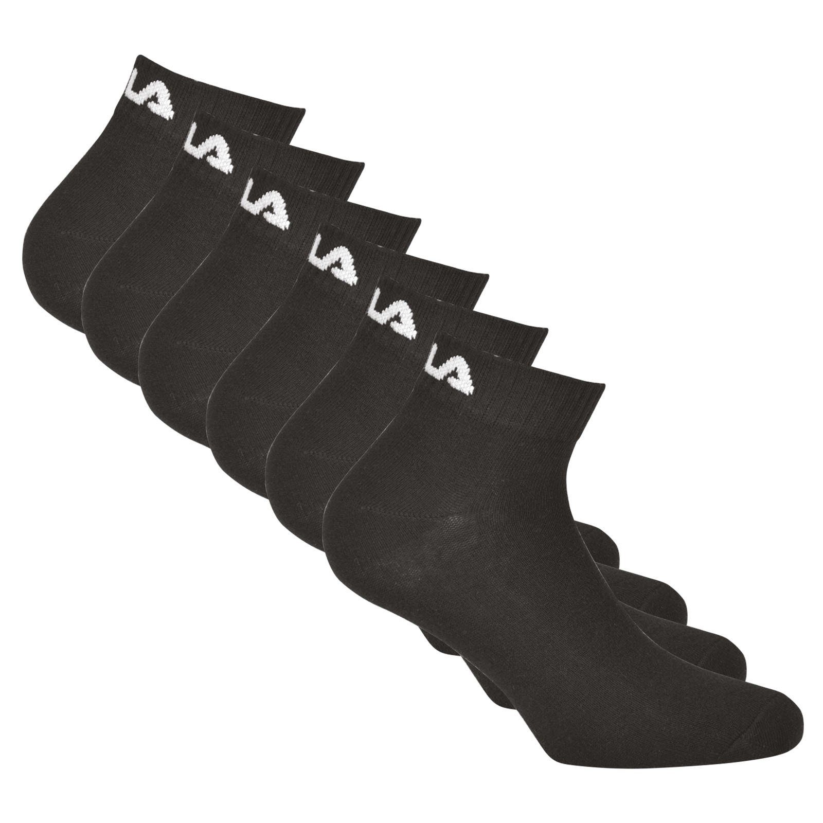 Fila Kurzsocken Unisex Quarter Socken, 6er Pack - Kurzsocken