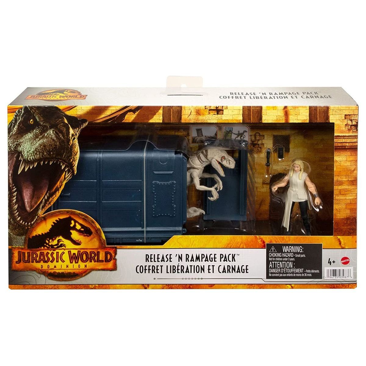 Chaos-Set, - - Mattel World und Dominion Dinosaurier Befreiungs- - Mattel® HFG63 Jurassic Spielfigur Spielset