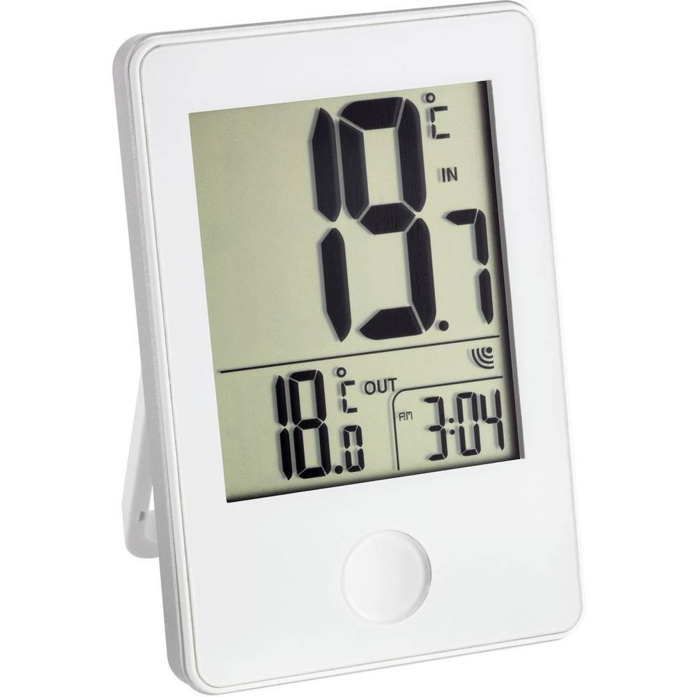TFA Dostmann Hygrometer »Funk-Thermometer mit Uhr«, Thermometer