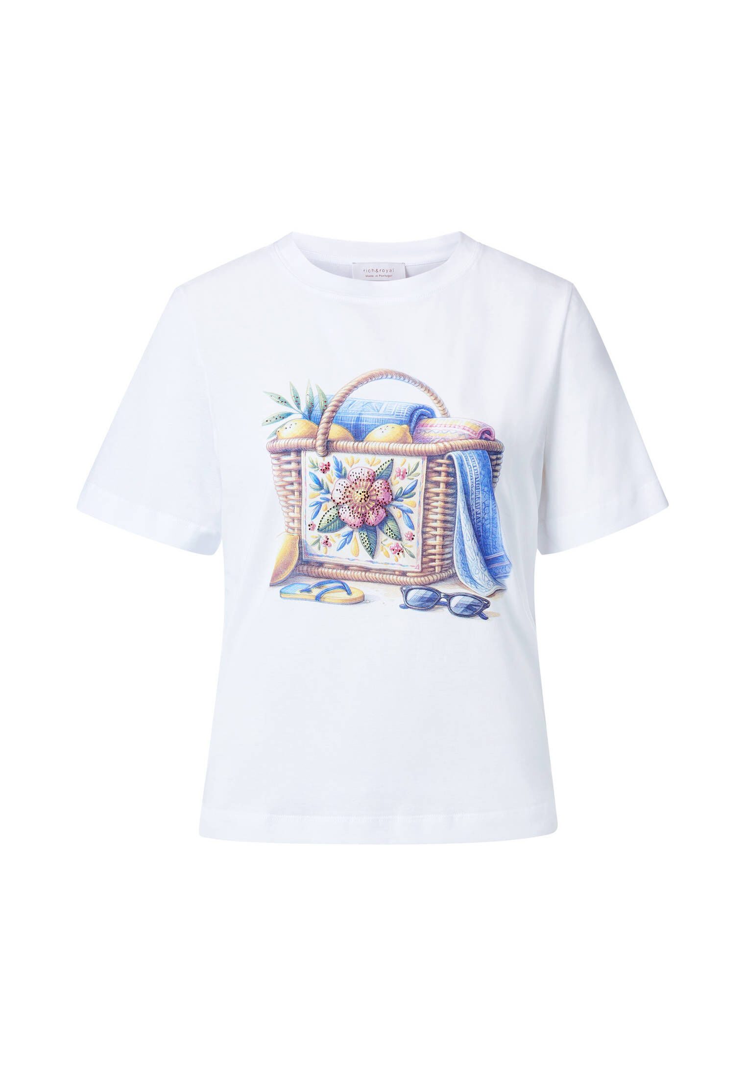 RICHROYAL T-Shirt Damen T-Shirt aus Bio-Baumwolle günstig online kaufen