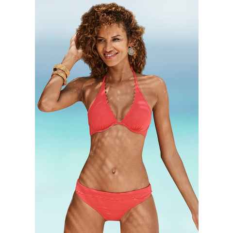 LASCANA Bikini-Hose Scallop mit Umschlagbund