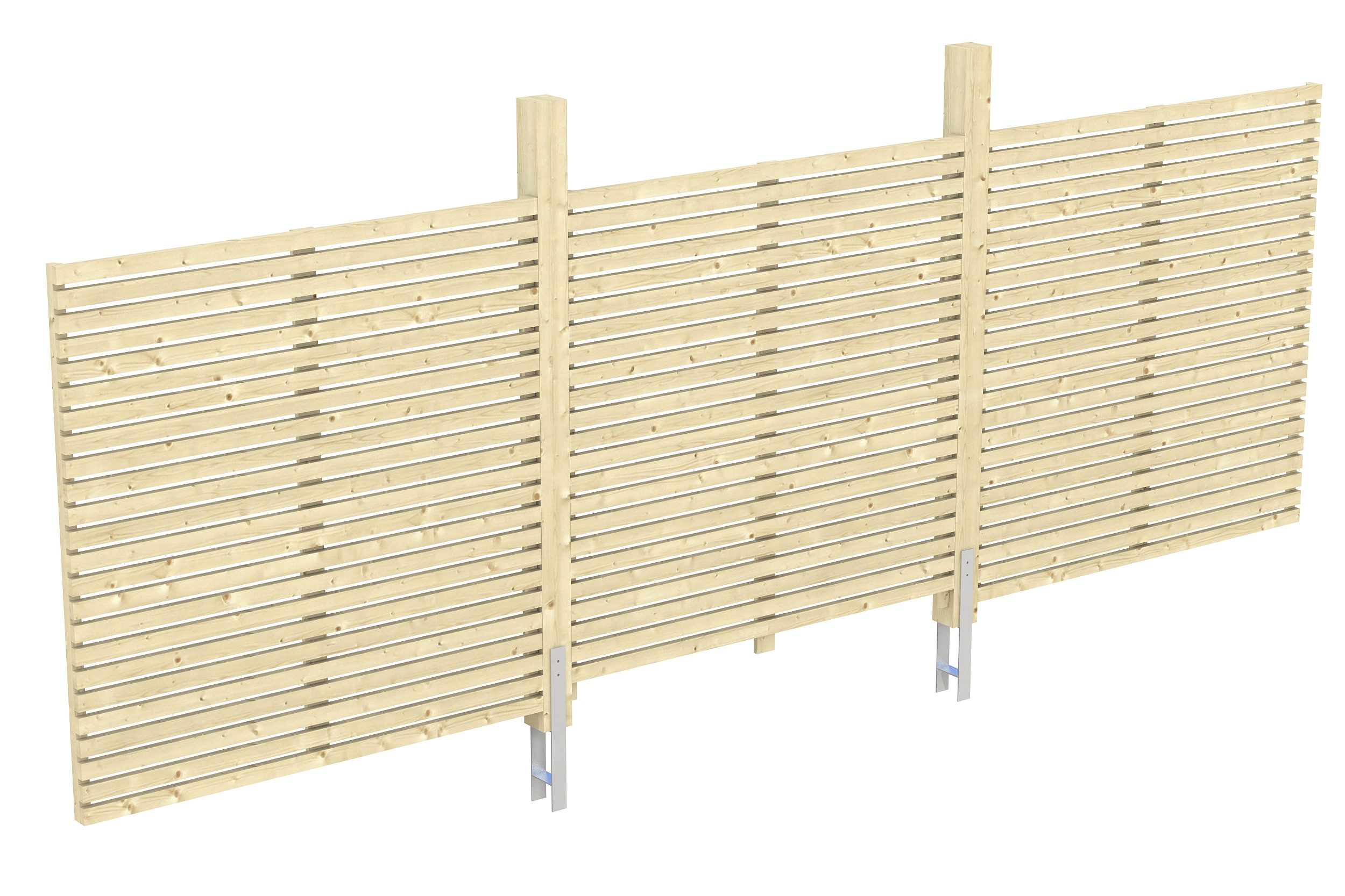 Skanholz Carport-Rückwand Rhombus, BxH:550x160 cm