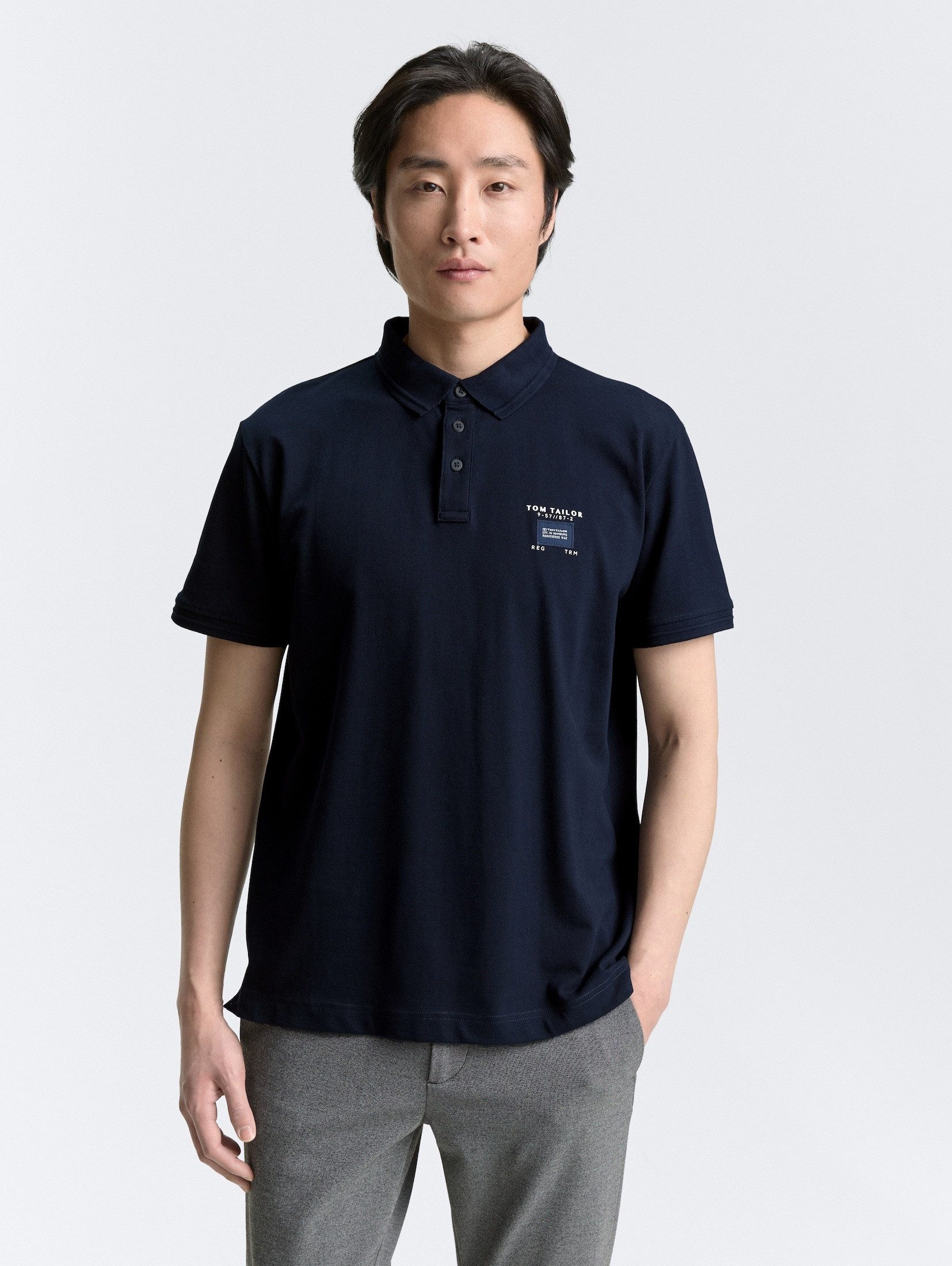 TOM TAILOR Poloshirt Piqué Poloshirt mit günstig online kaufen