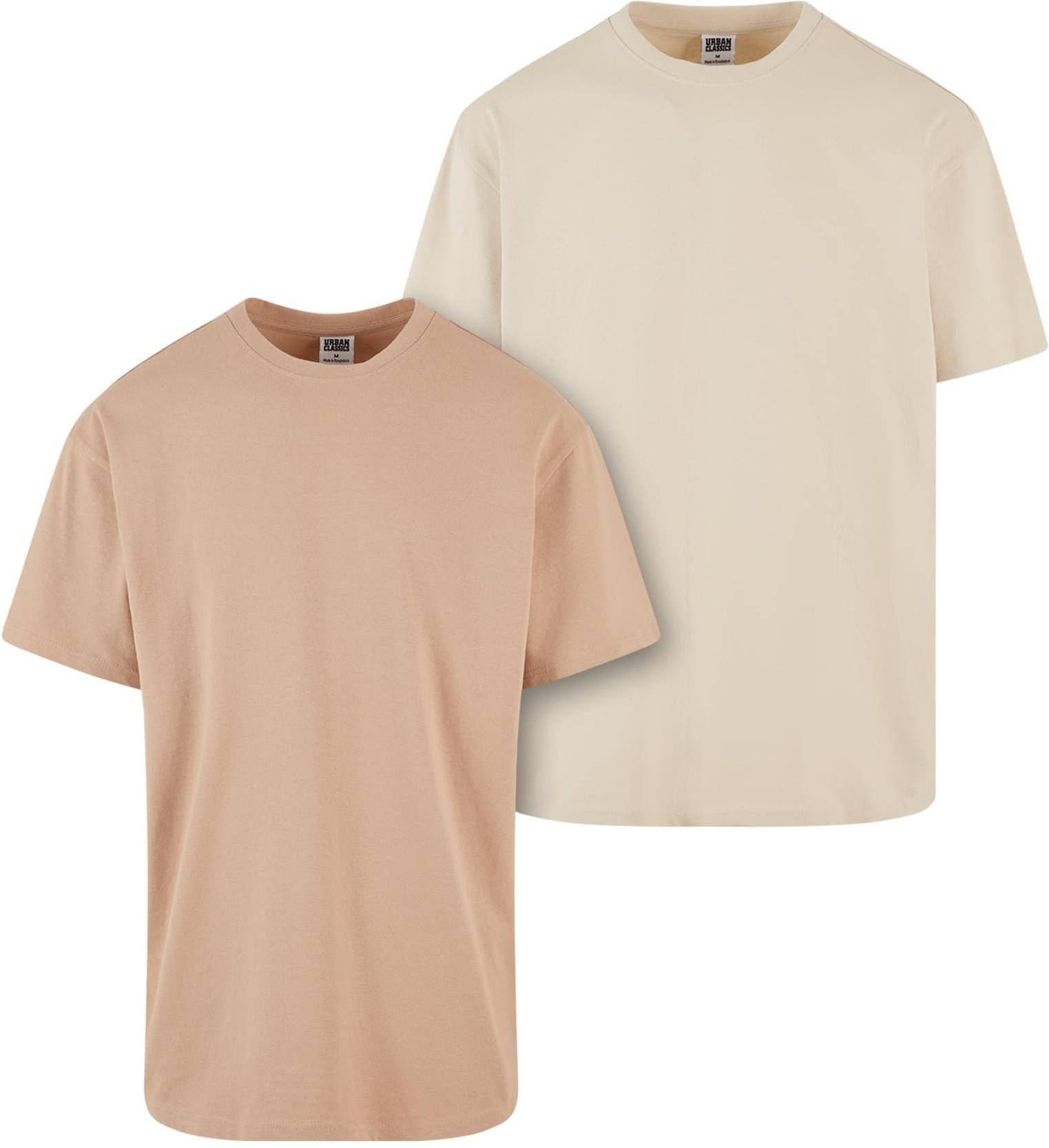 Rundhalsshirt Heavy Herren Oversize T-Shirt - 2er-Pack