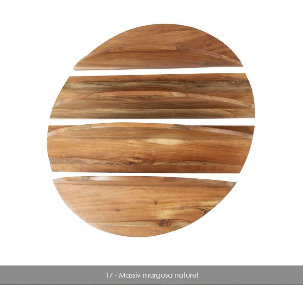 Beauty.Scouts Wandregal „Rondo“ rund, 4-teilig, massives Neemholz, Flurrega günstig online kaufen