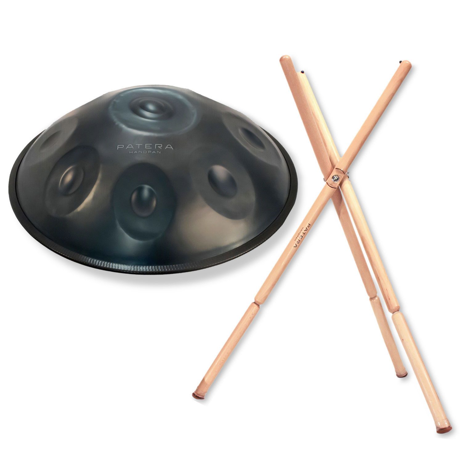 Patera Handpan Patera Handpan HPCM-1 Cis-Minor mit Handpan-Ständer,Vorteils-Set mit Handpan-Ständer, Handpan