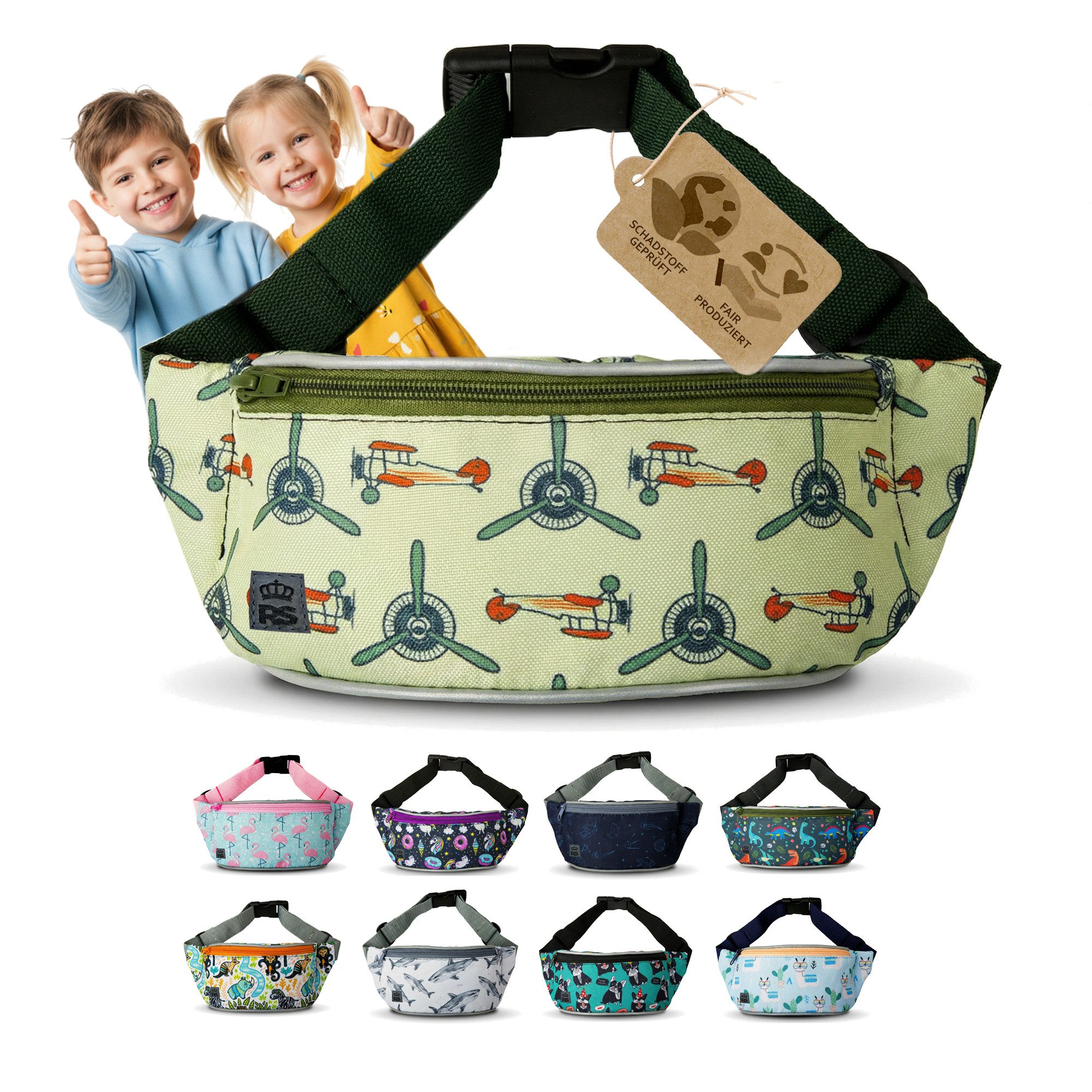 BambiniWelt by Rafael K. Gürteltasche Bauchtasche Kinder 4-8 Jahre Hüfttasche verstellbar robust abwaschbar