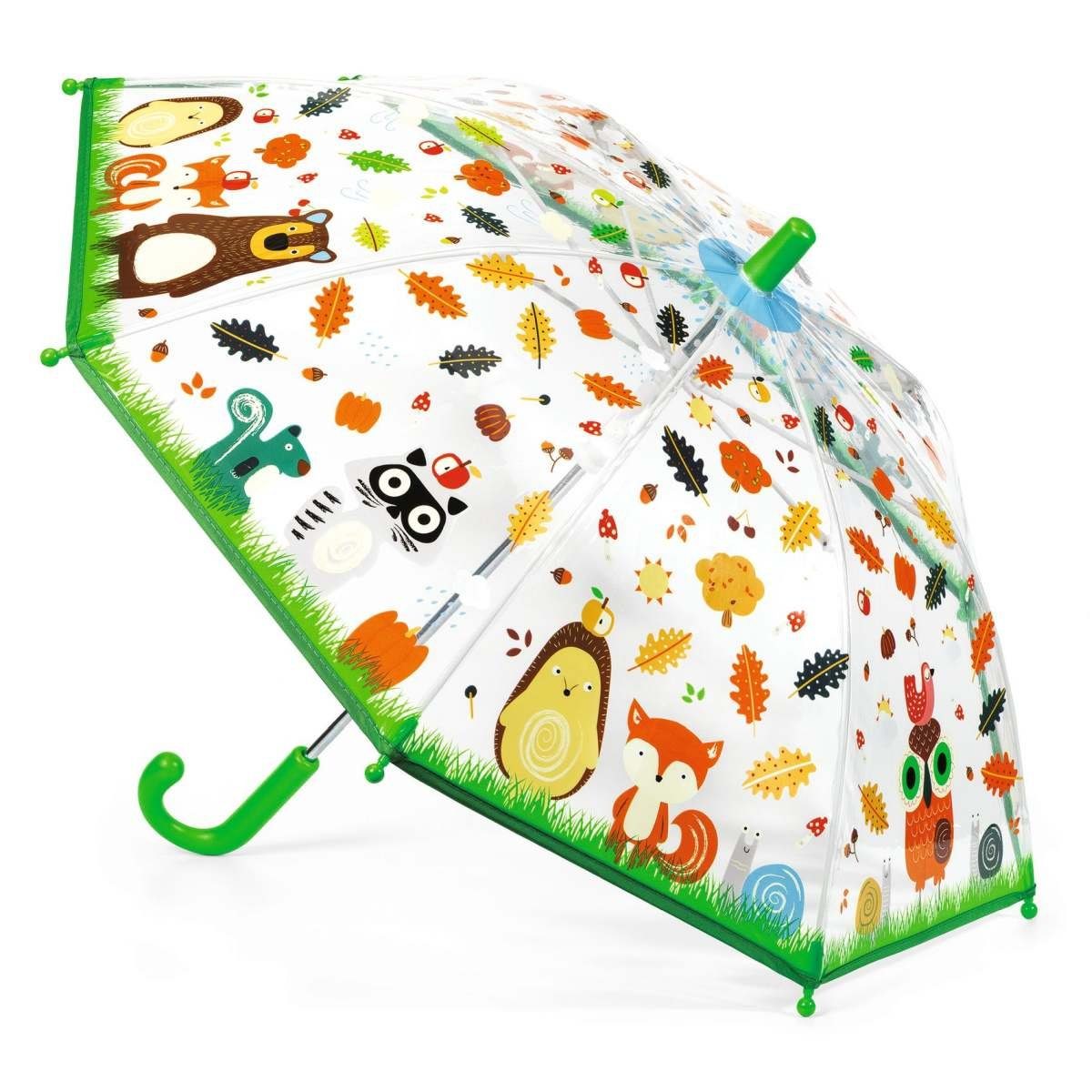 DJECO Stockregenschirm Kinderregenschirm mit Tiermotiven für Kinder ab 3 Jahren – Bild 2 von 3