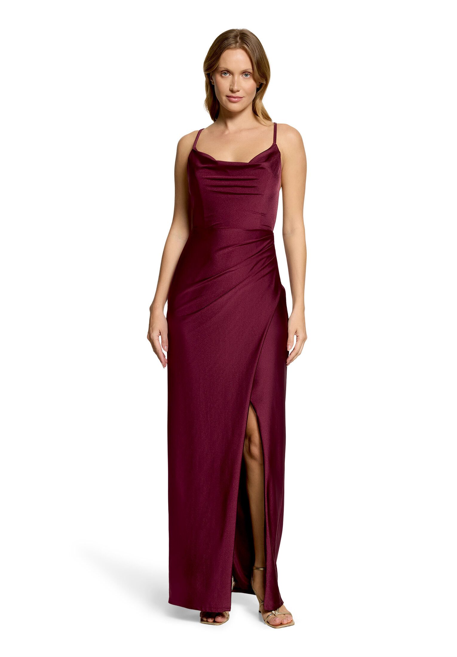 Vera Mont Abendkleid Damen figurbetont Schlitz