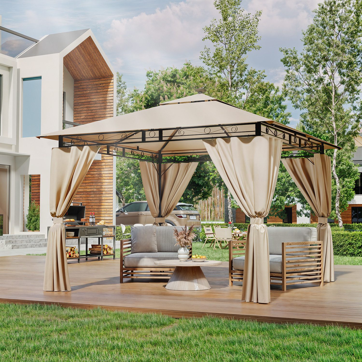 HOMALL Pavillon Gazebo Zelt 3*3/3*4 wetterfestes günstig online kaufen