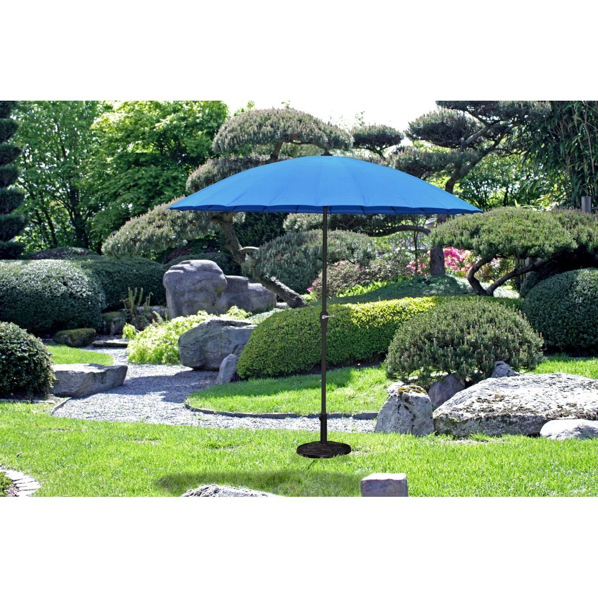 Gravidus Sonnenschirm Sonnenschirm Gartenschirm Schirm Garten Blau