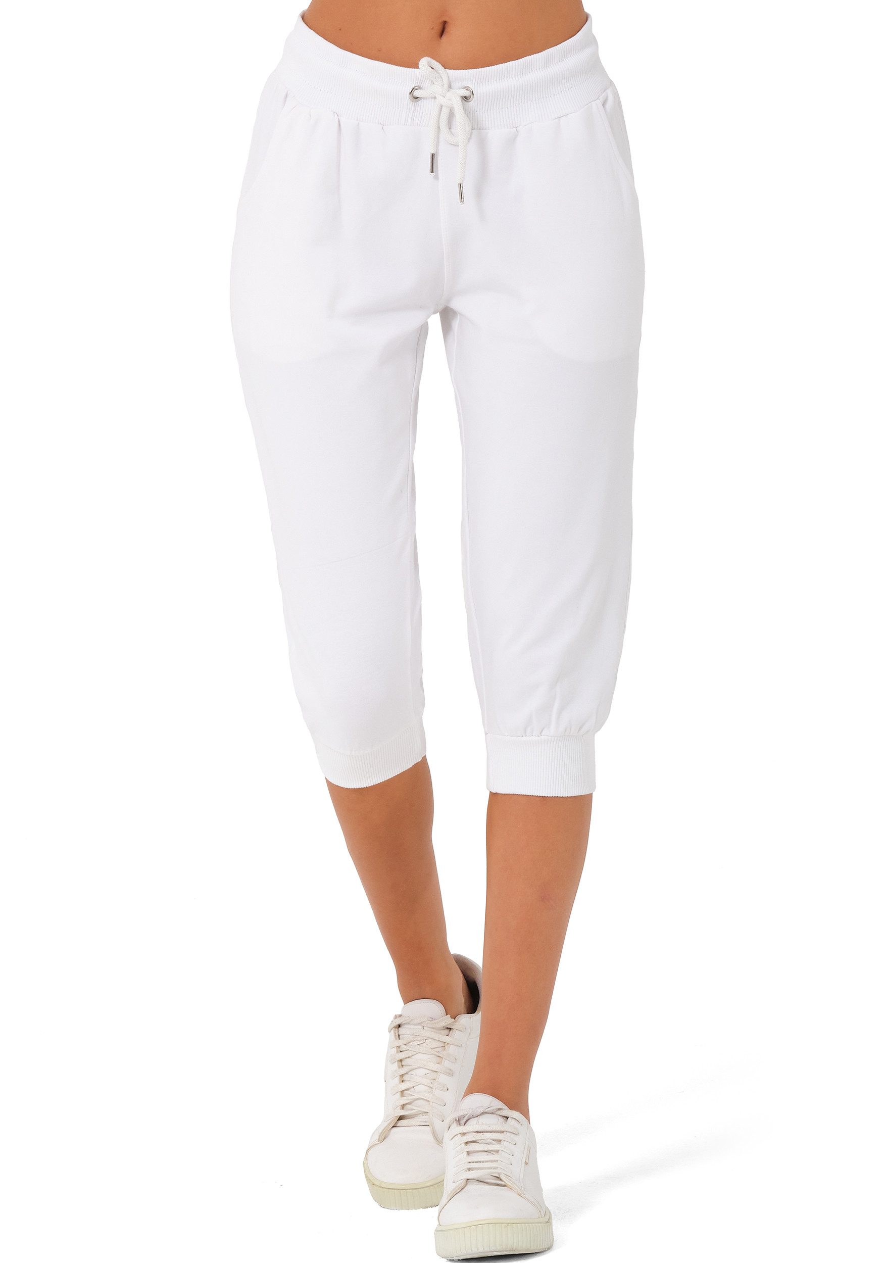 Smith & Solo 3/4-Hose Damen - Jogginghose, kurze Hose, Caprihose Elastikbun günstig online kaufen