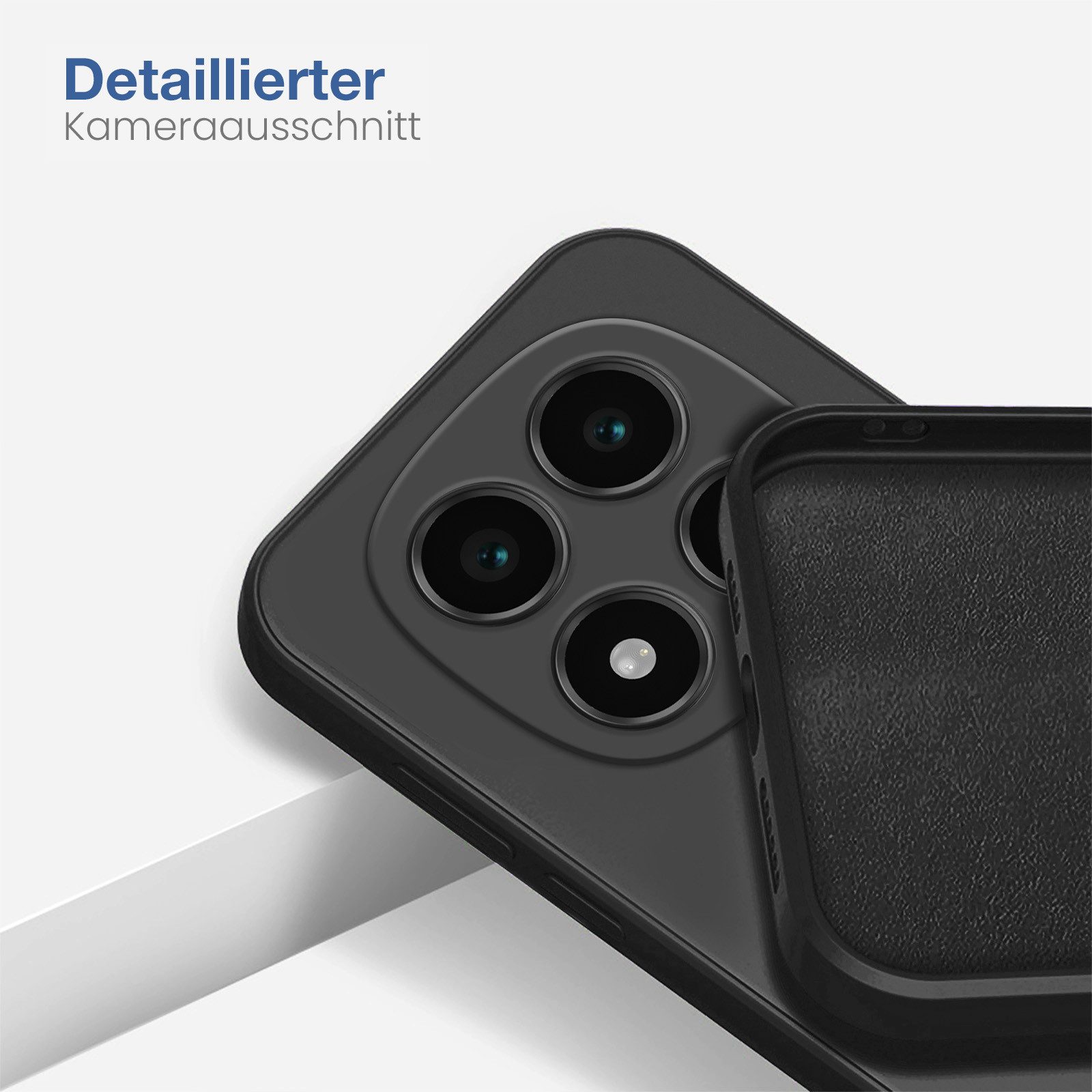 Tec-Expert Handyhülle Handy Hülle für Xiaomi Redmi Note 14 Pro 6.67 Zoll, 6.67, Cover Bumper Case viele Farben wahlweise mit Glas