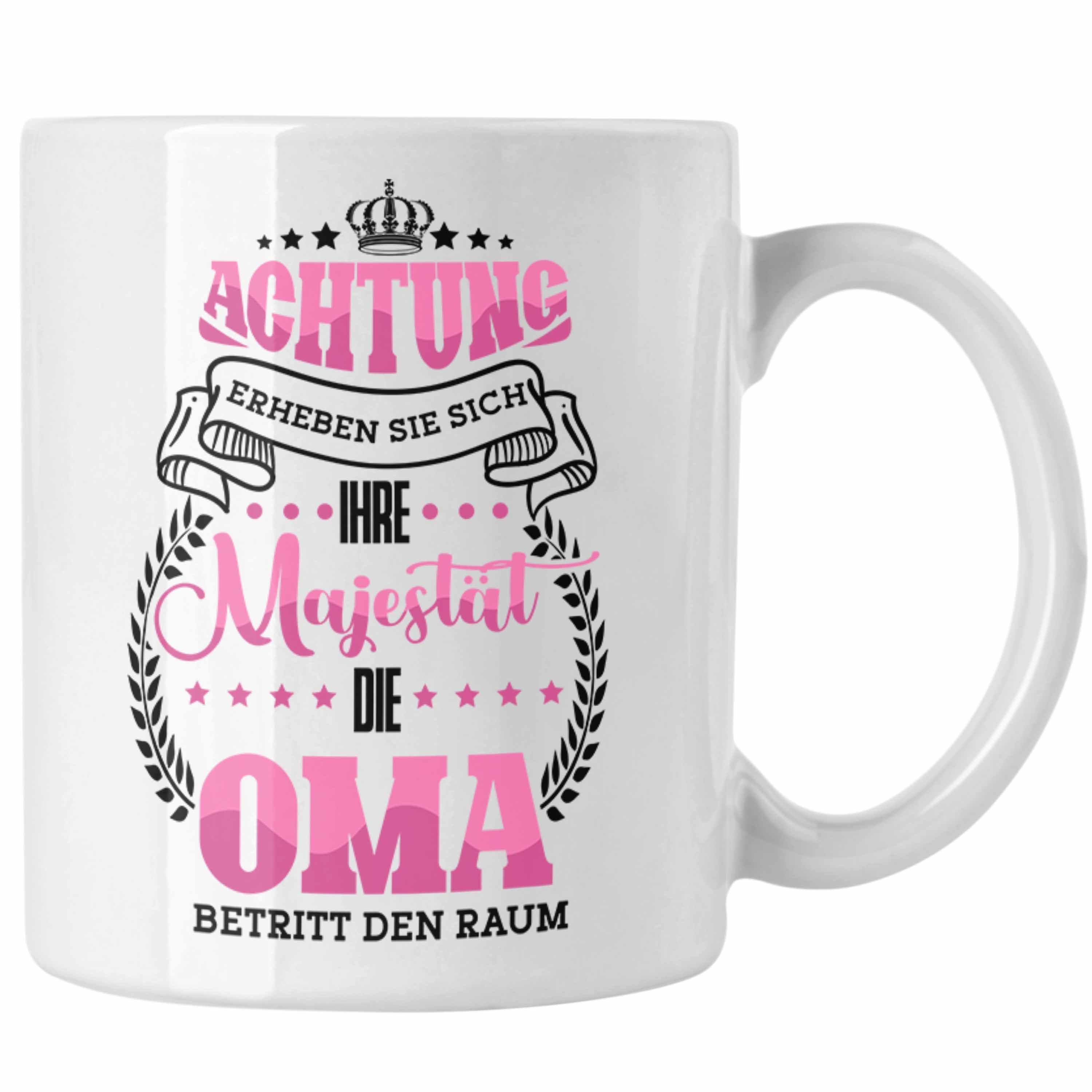 Weiss Weihnachten Oma für Geburtstag Trendation Spruch Geschenk Lustige Tasse Tasse für