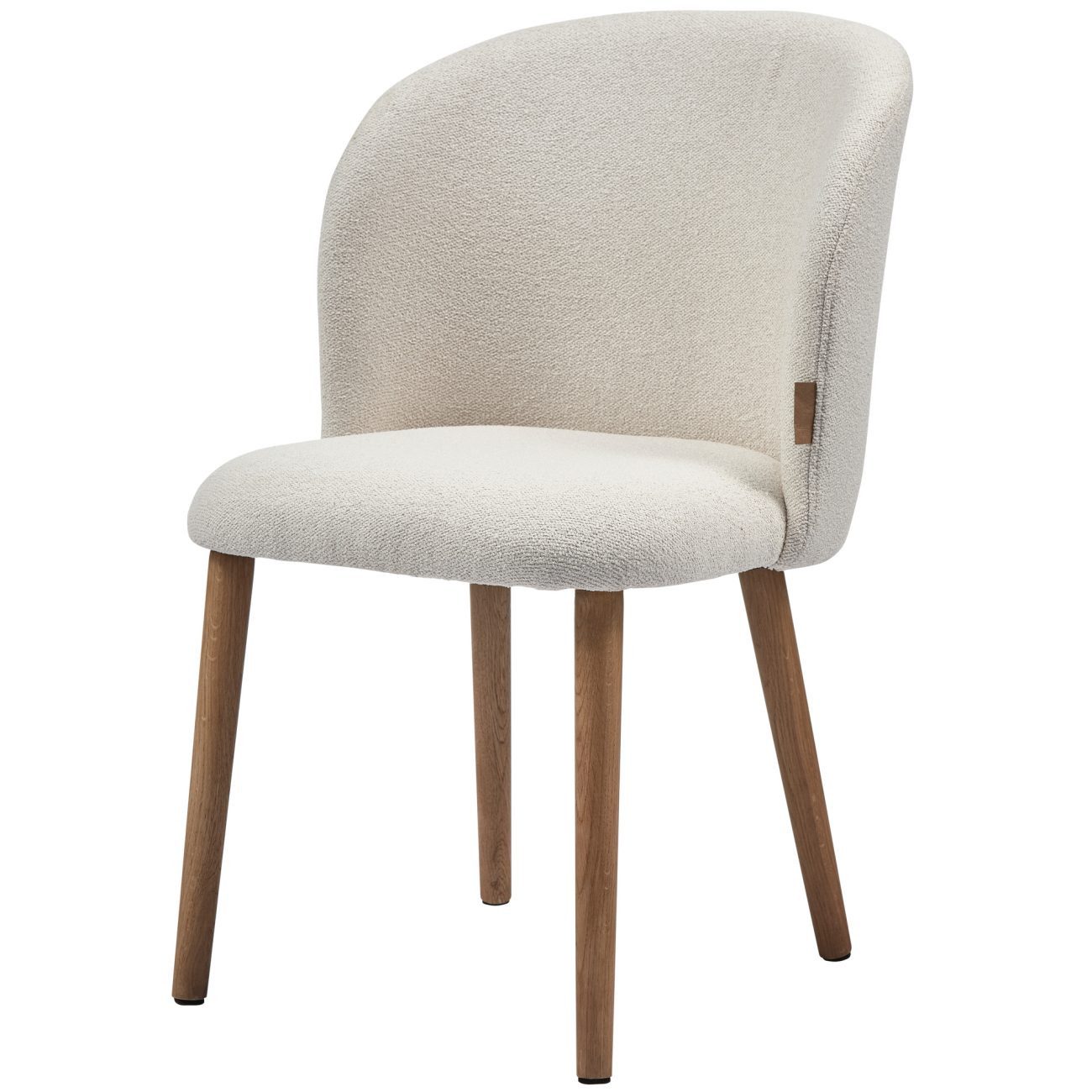 Stuhl Kaida aus Boucle-Stoff, Sand