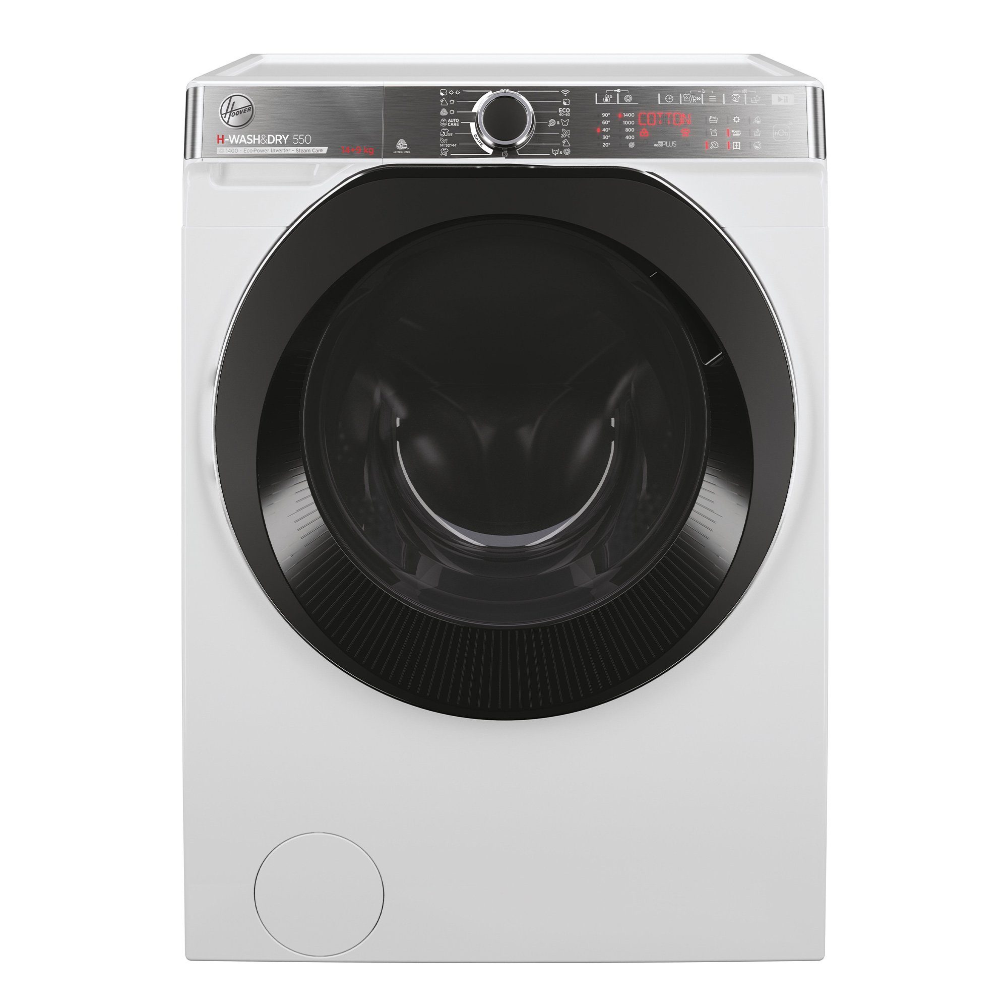 Hoover Waschtrockner H-WASH 550 Design H5DPB4149AMBC-S, 14,00 kg, 9 kg, 1400 U/min, Dampffunktion, Mix-Power, WiFi & Bluetooth (hOn-App), Mengenautomatik