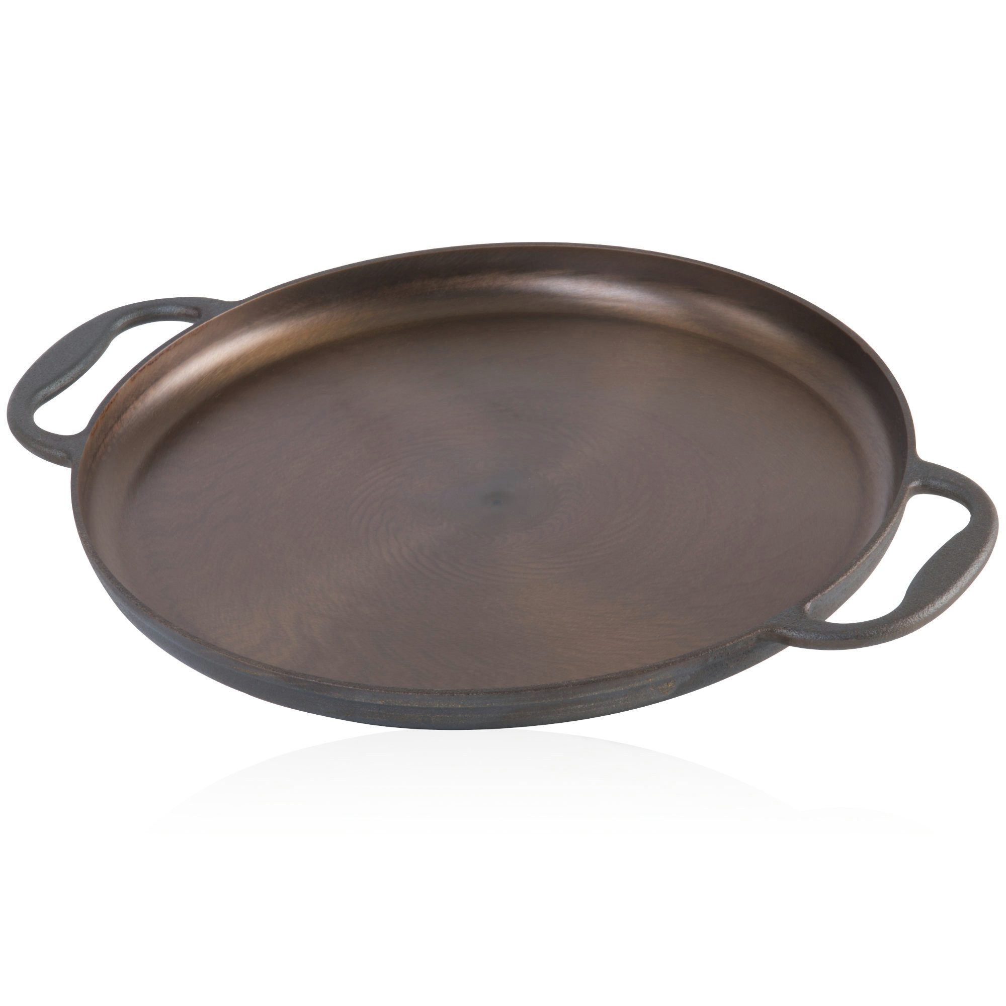 Mahlzeit Paellapfanne poliert, Ø 35 cm, Gusspfanne, Bratpfanne, Paella Pfanne, Gusseisen