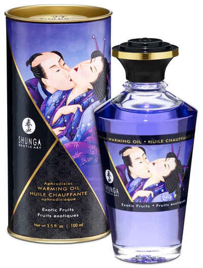 SHUNGA Massageöl Shunga - Aphrodisiac Warming Oil Exotic Fruits 100 ml, für sinnliche Massagen